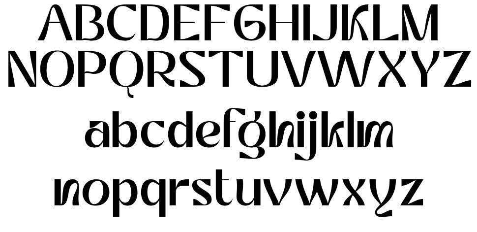 Kostania font specimens