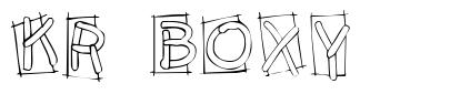 KR Boxy font