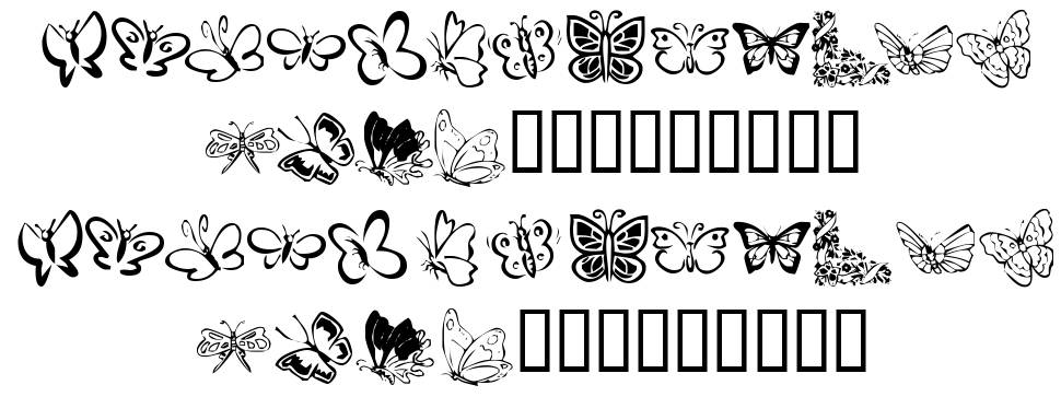 KR Butterflies fonte