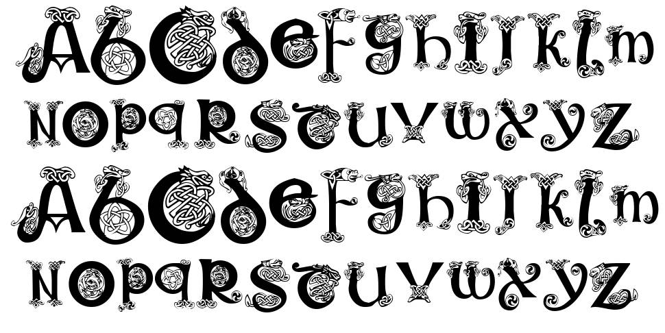 KR Keltic One font
