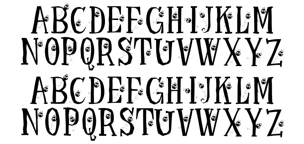 KR Ladybugfont specimens