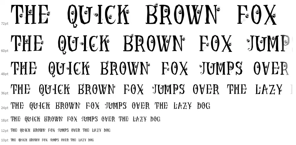 KR Ladybugfont waterfall