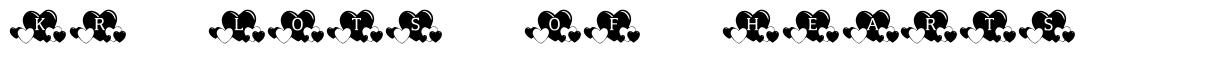 KR Lots of Hearts шрифт