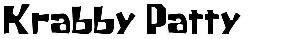 Krabby Patty font