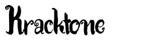Kracktone шрифт