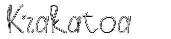 Krakatoa フォント