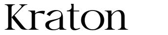 Kraton font