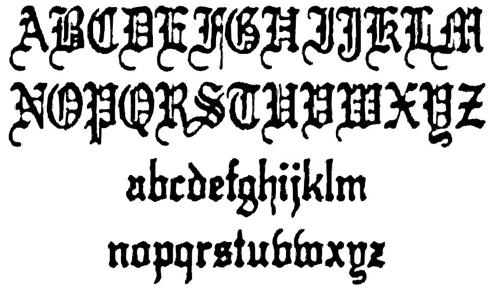 Kraut-type-a-fuck 字形 标本