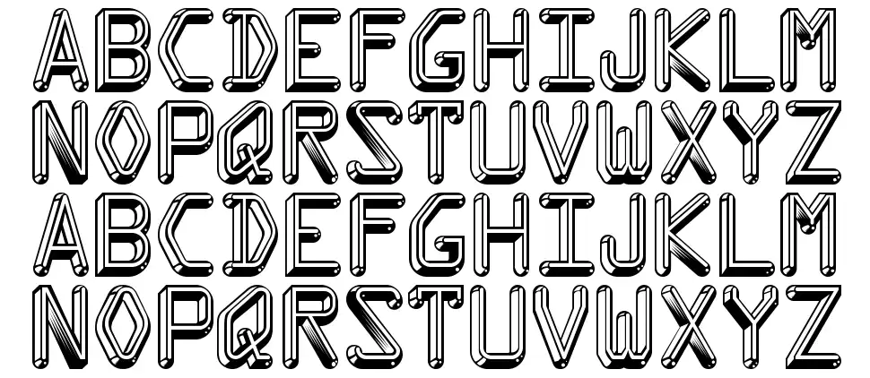 Kredit font specimens