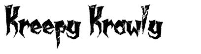 Kreepy Krawly шрифт