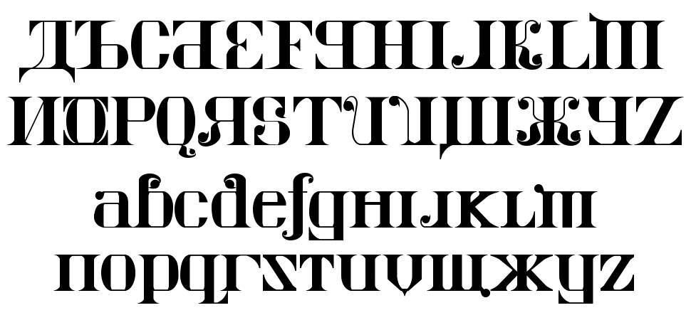 Kremlin Imperial 字形 标本