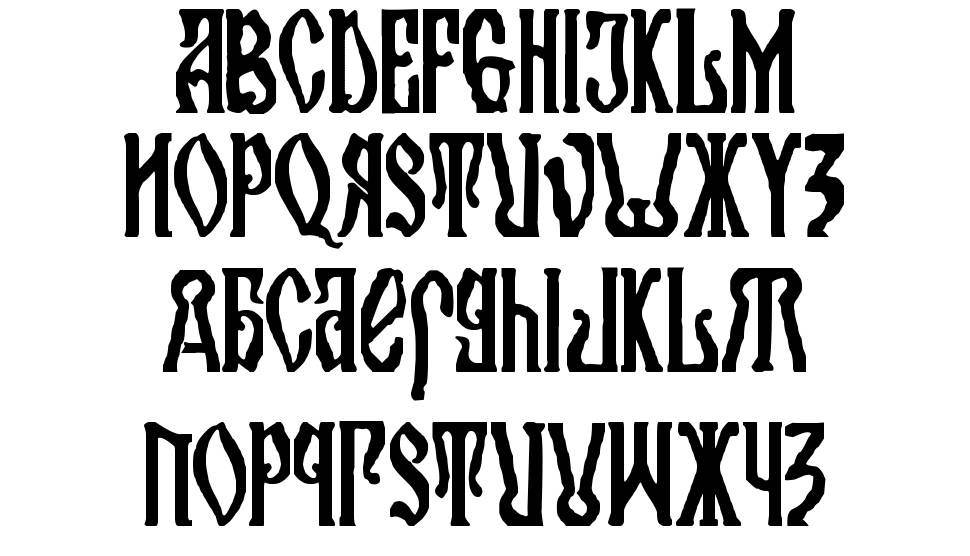 Kremlin Orthodox Church font specimens