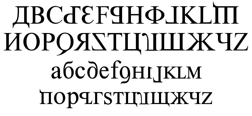 Kremlin Premier 字形 标本