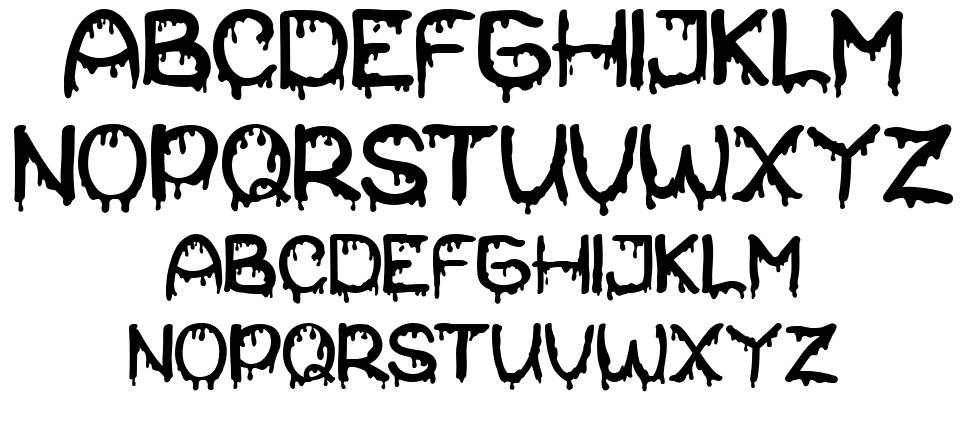 Kricky font specimens