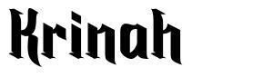 Krinah 字形
