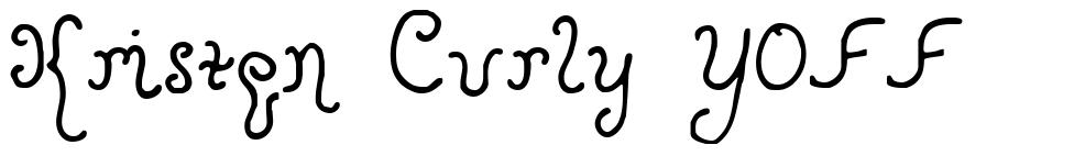 Kristen Curly YOFF font