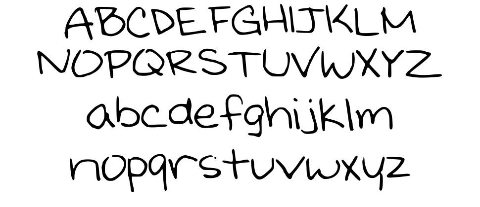 Kristinprint font specimens