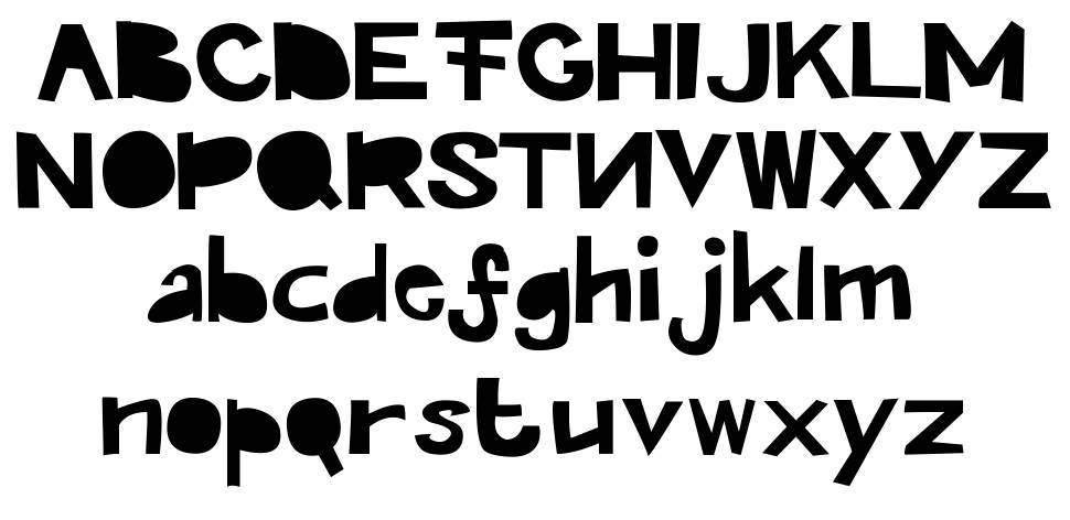 Kroeskop font specimens