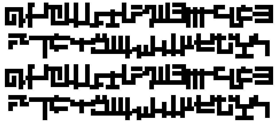 Kruptos font Örnekler