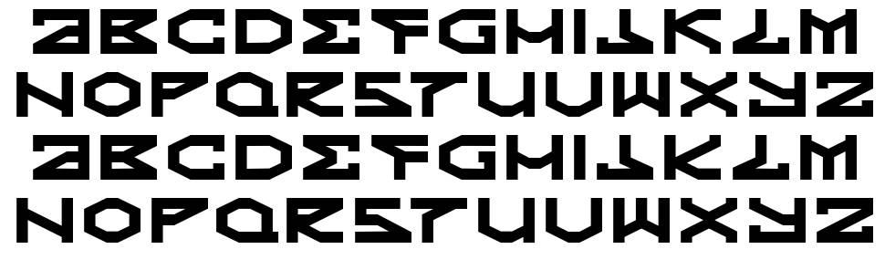 Kryptic 字形 标本