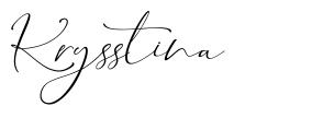 Krysstina font