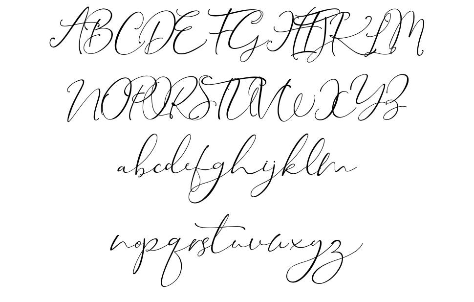 Krysstina font specimens