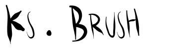 Ks.Brush písmo