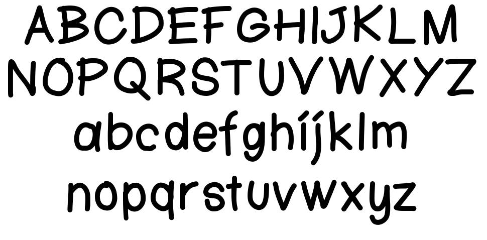 Ktn Fingerwriting font specimens