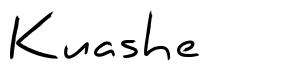 Kuashe шрифт