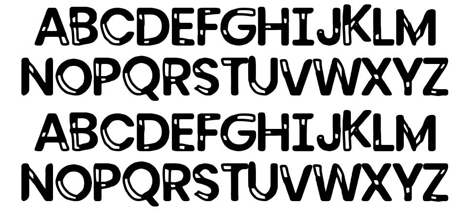 Kubrick Display font specimens