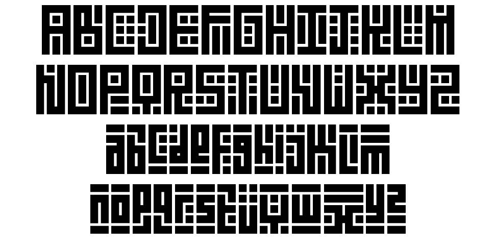 Kuficality font specimens