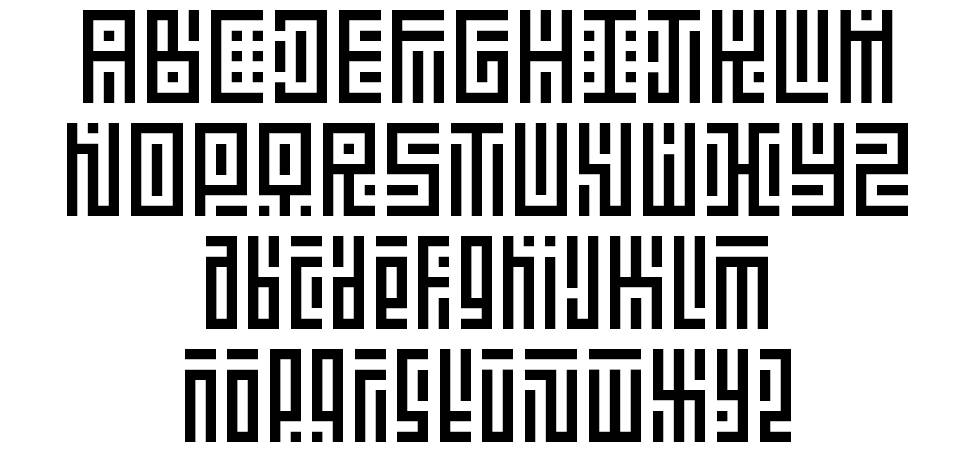 Kufication font specimens