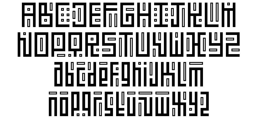 Kufication Unica font specimens