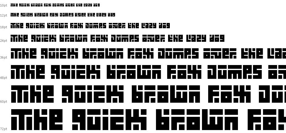 Kuficology font Şelale