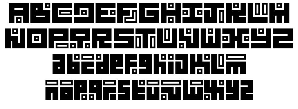 Kuficology Unica font specimens