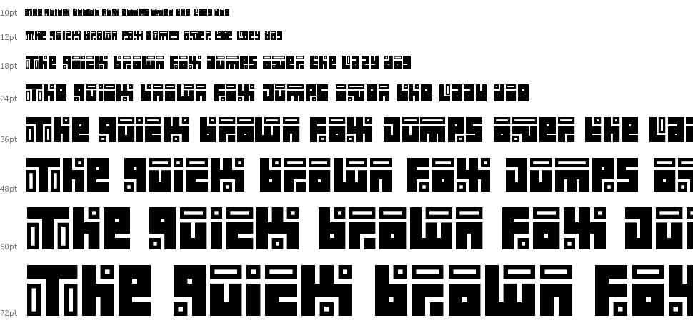 Kuficology Unica font Waterfall