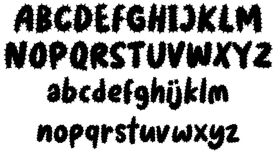 Kuman font specimens