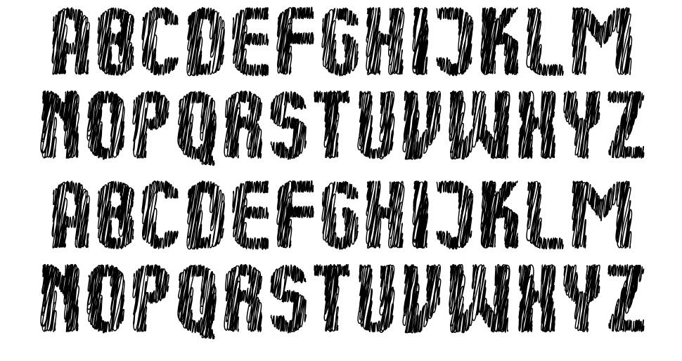 Kumba Sketch font Örnekler