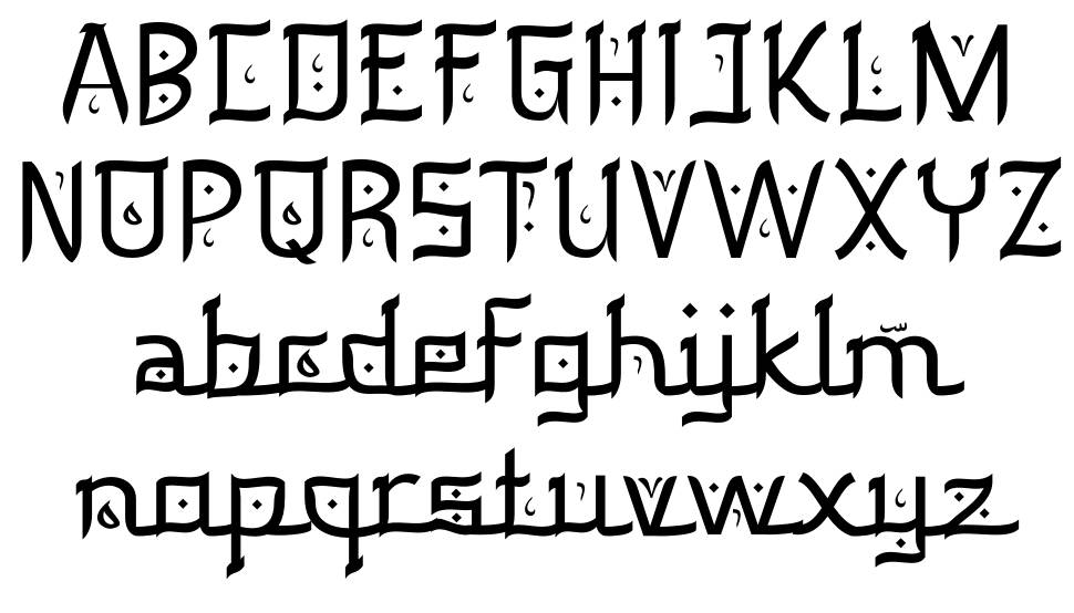 Kuzimy フォント 標本