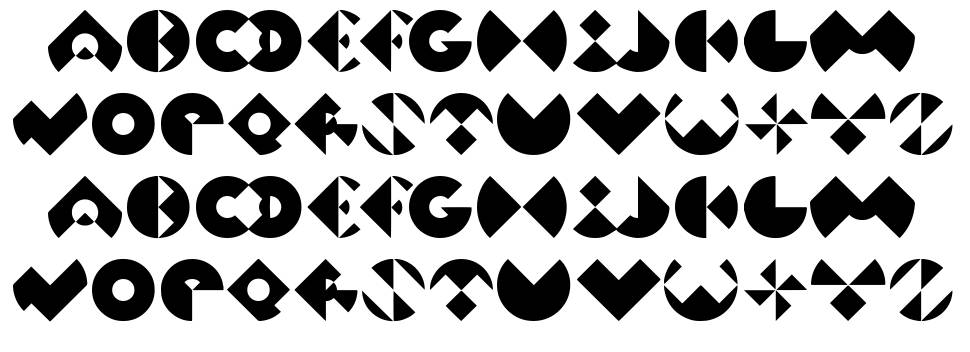 KV font specimens