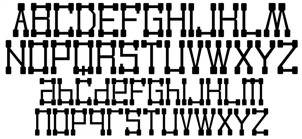 Kvadro font specimens