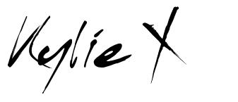 Kylie X font