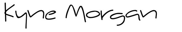 Kyne Morgan 字形