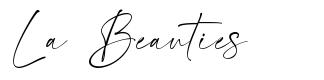 La Beauties шрифт