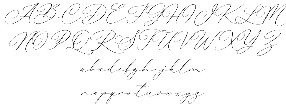 La Belle font specimens