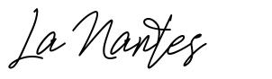 La Nantes 字形