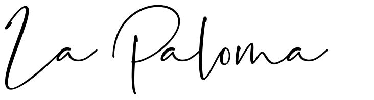 La Paloma шрифт