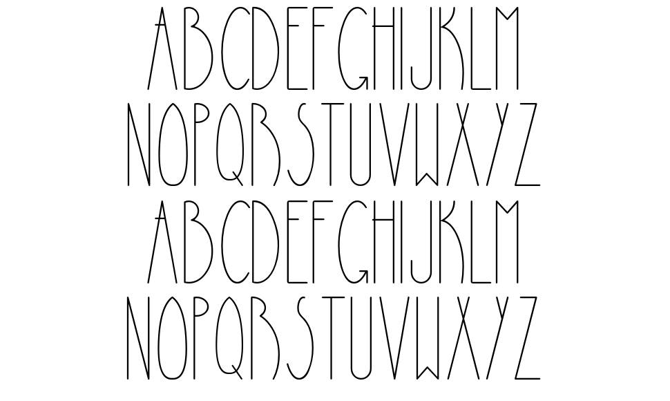 La Piedrita font specimens