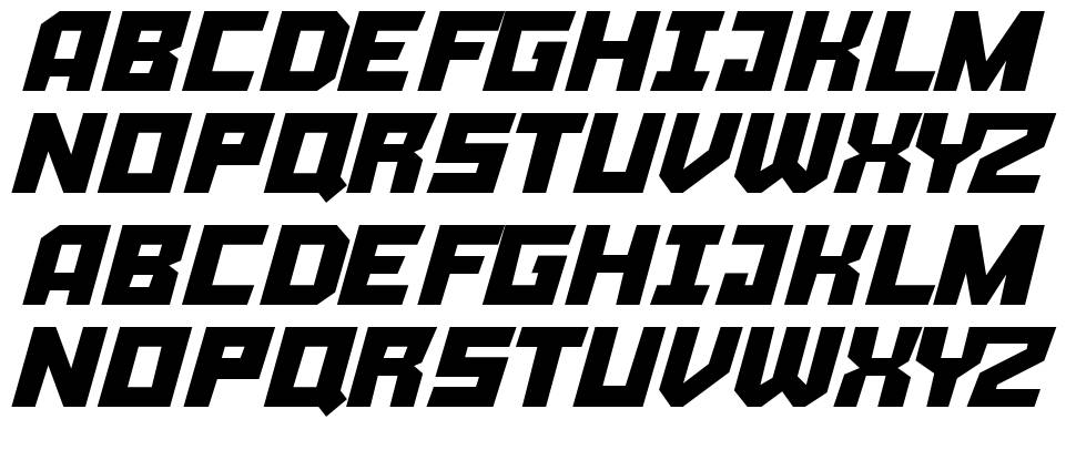 La Rapidita font Örnekler