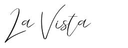 La Vista шрифт
